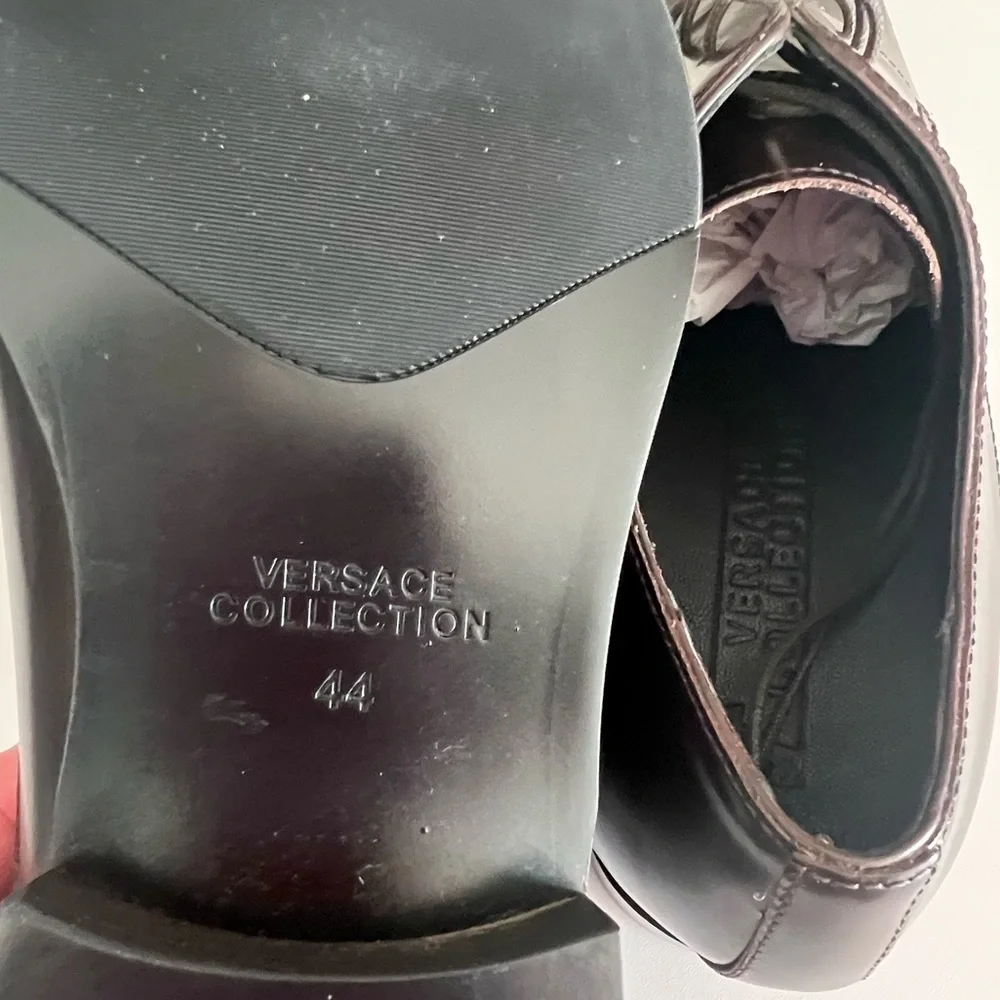 VERSACE Collection Men’s Dress Shoes New Size 44 US 12 - Picture 12 of 16